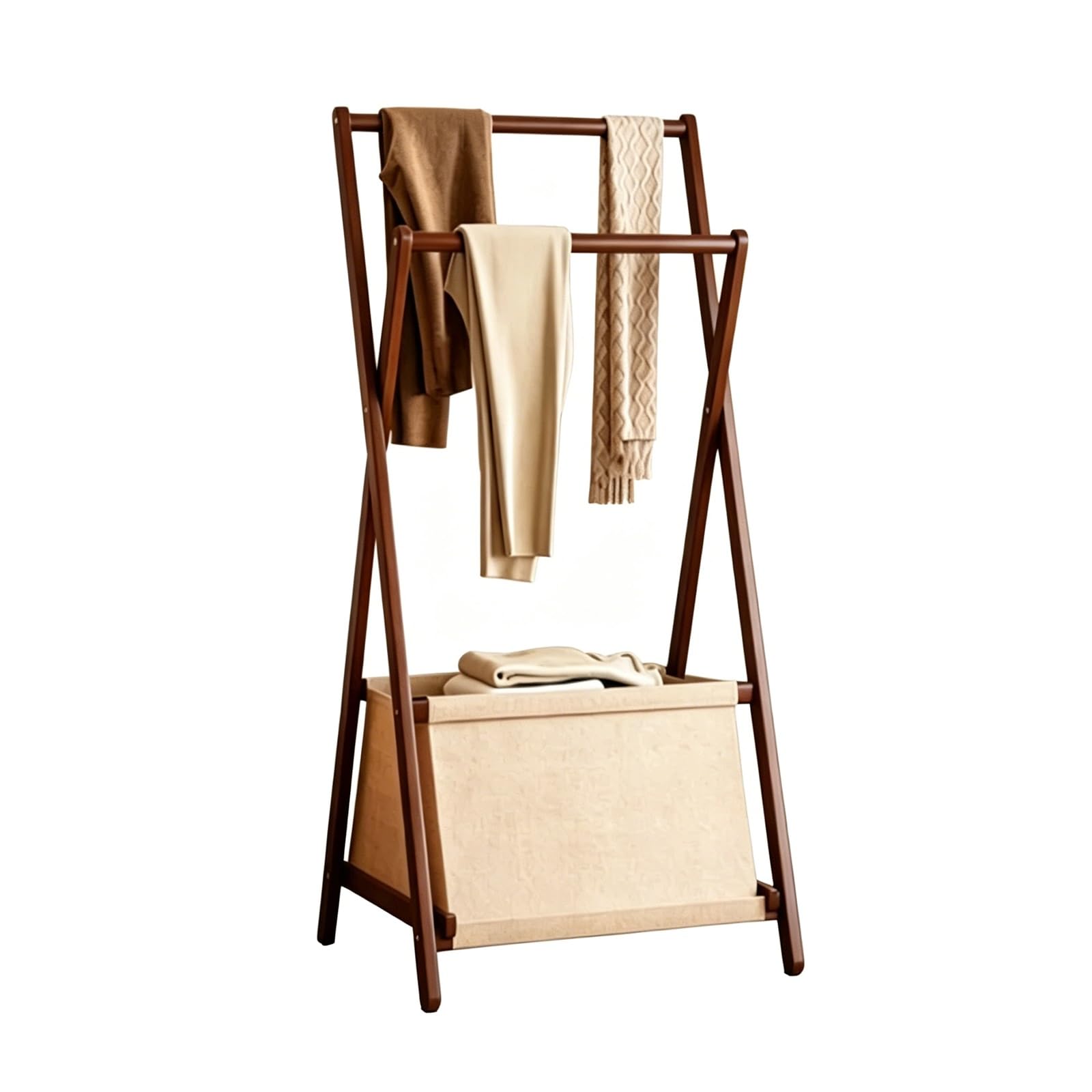 lyxamjrzyp Bamboo Clothes Rack, Space Saving Garment Rack, Organizer Stand for Bedroom Entryway Dorm Living, for Hanging Clothes(27.5in/70cm)