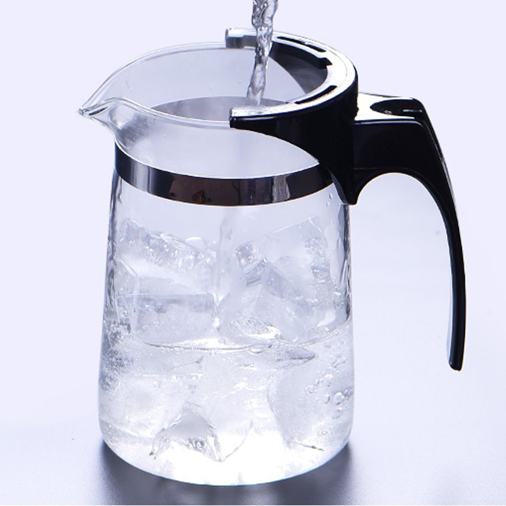 Tetera de Vidrio con Colador de Té 650ML Fácil de Filtrar