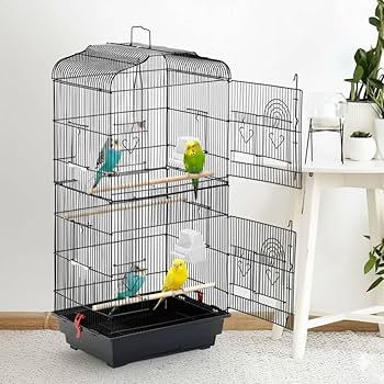Amazon | iimono117 鳥かご インコ 大型 (高さ93×幅45×奥行35cm