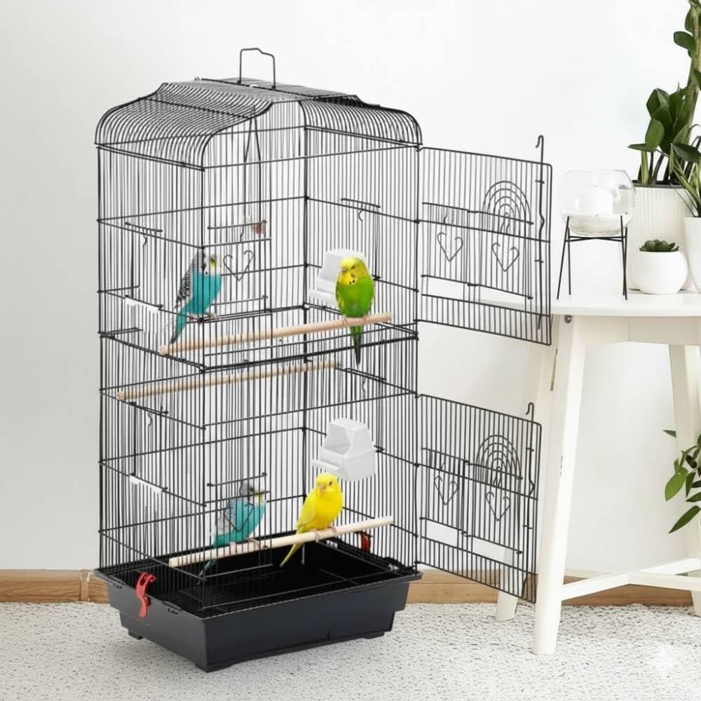 Amazon | iimono117 鳥かご インコ 大型 (高さ93×幅45×奥行35cm