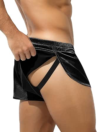 Boxer Lusso Per Casa Boxer Uomo In Seta Raso - Pantaloni Pigiama Comodi Per La Notte O Il Tempo Libero Biancheria Intima Uomo Morbida - Foto 5