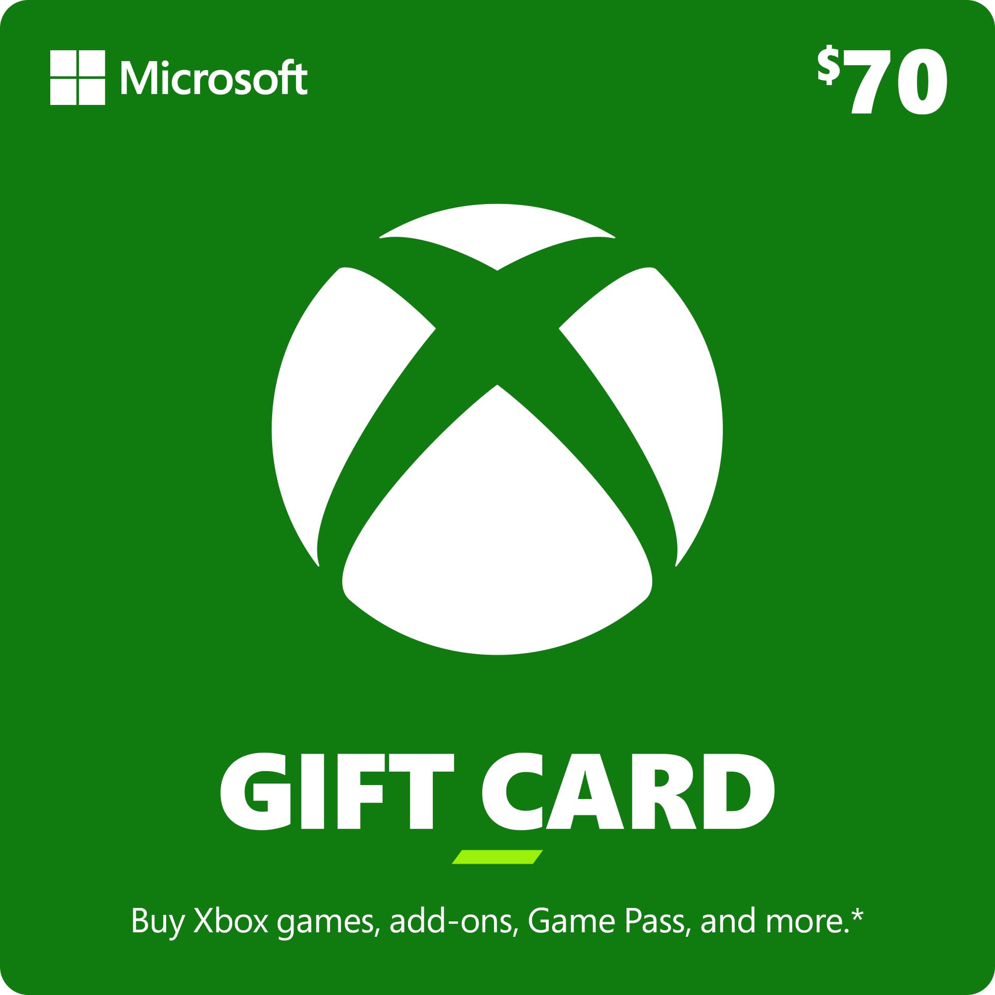 $70 Xbox Gift Card [Digital Code]