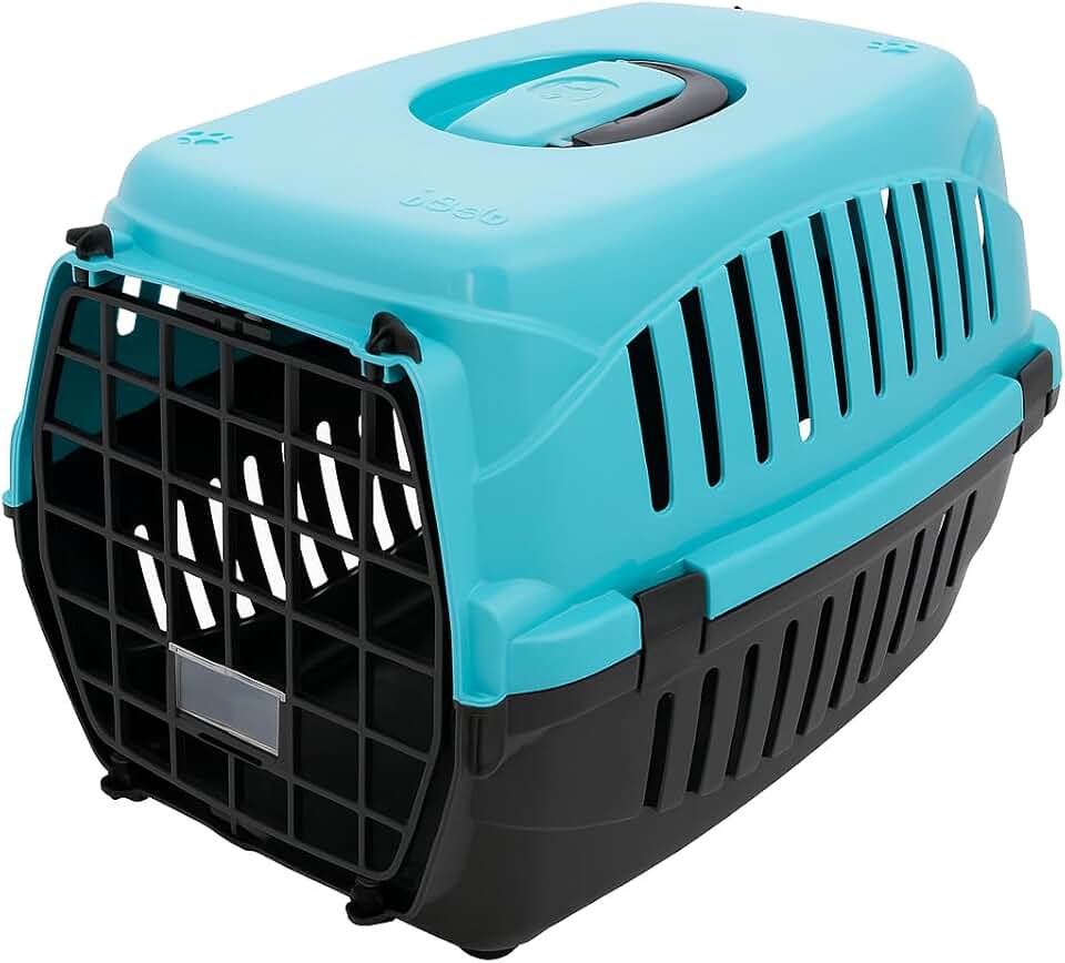 Transportadora Pet Nº 2 – Caixa de Transporte para Gatos e Cães Pequenos, Portátil, Segura, Porta com Trava, Ideal para Viagem e Consultas