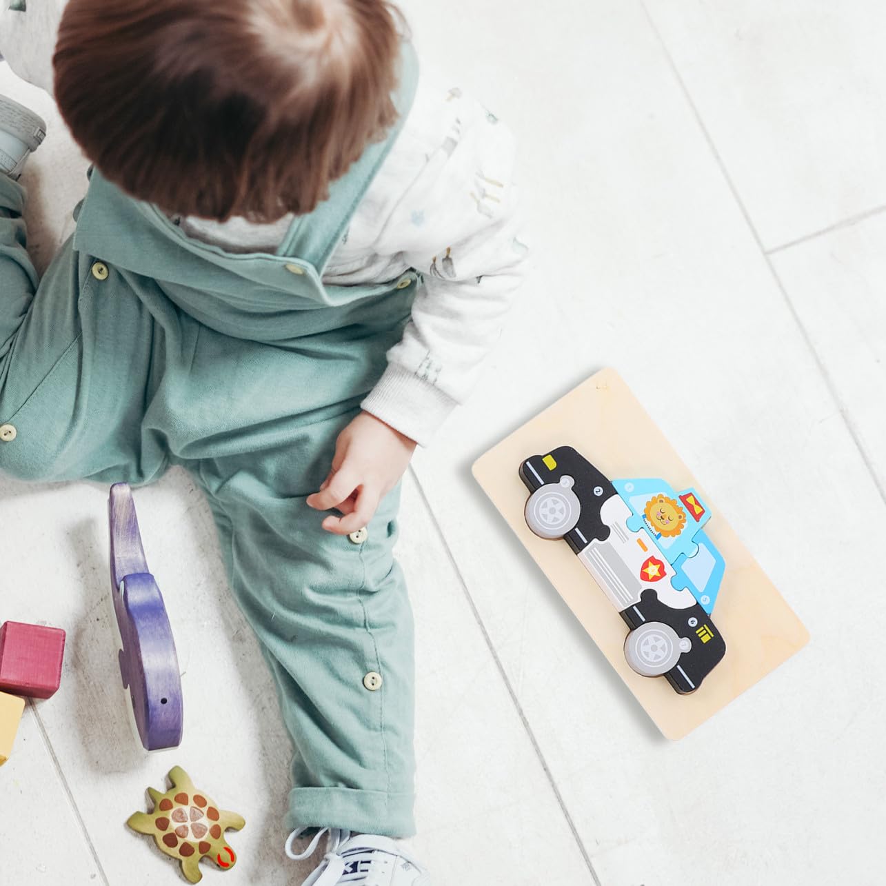 Puzzle 3d per Bambini 5 Set in Legno Design Cartoon | Incastro Didattico, Supporta Abilità Cognitive, Formato Stereoscopico, per Piccoli e Primi Giochi