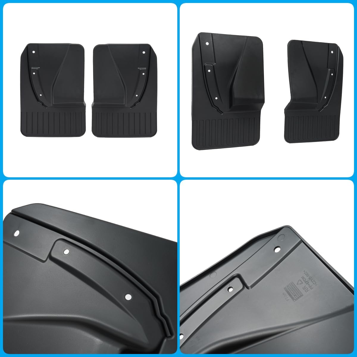 Dermon Mud Flaps for 2022-2025 Ford Maverick (Not for Lobo) Front & Rear Mud Guards Splash Fender Mudguards Wheel & Tire Protection 4PCS (Extra Large Version)