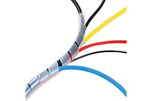 Spiral Wrap for Wires: Tidy Your Cables with 50Ft XHF Spiral Cable Wrap