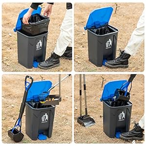 Pooper-Scooper-Large-BinMetal-Rake-Tray-for-Large-Small-Dogs-Non-Breakable-Dog-Poop-Scooper-with-20-Waste-Bags-Easy-to-Clean-Pet-Waste-Use-on-Grass-Dirt-or-Gravel-Pet-Supplies - Cucciolini Doodles   Pooper-Scooper-Large-BinMetal-Rake-Tray-for-Large-Small-Dogs-Non-Breakable-Dog-Poop-Scooper-with-20-Waste-Bags-Easy-to-Clean-Pet-Waste-Use-on-Grass-Dirt-or-Gravel-Pet-Supplies