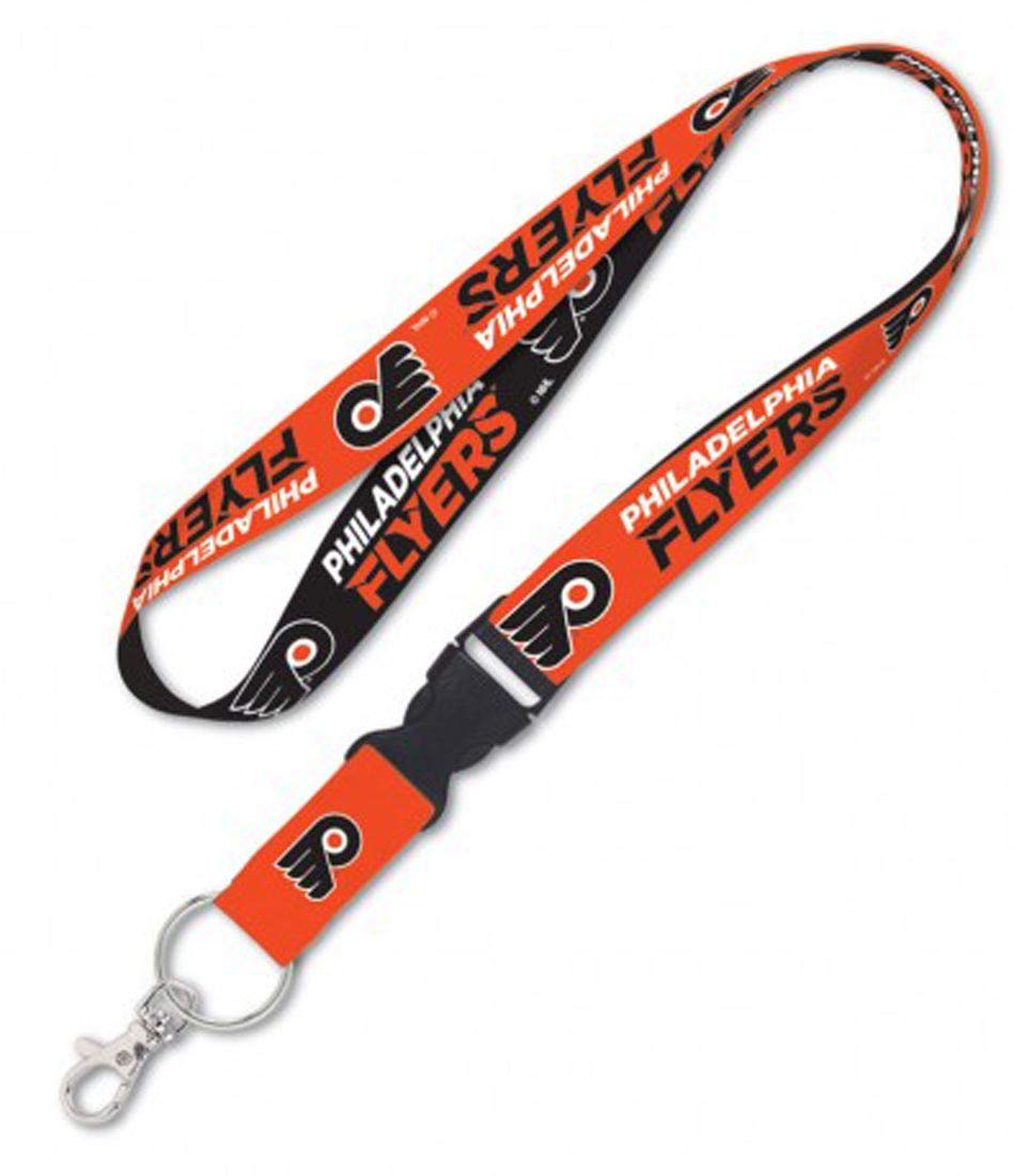 WinCraft Philadelphia Flyers Premium Lanyard Keychain, 1 inch Wide