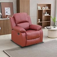 Vista 45 de Conjunto de sofá reclinable manual con mesa desplegable, 3 piezas de sofá reclinable de cuero negro, juegos de muebles para sala de estar, sofá