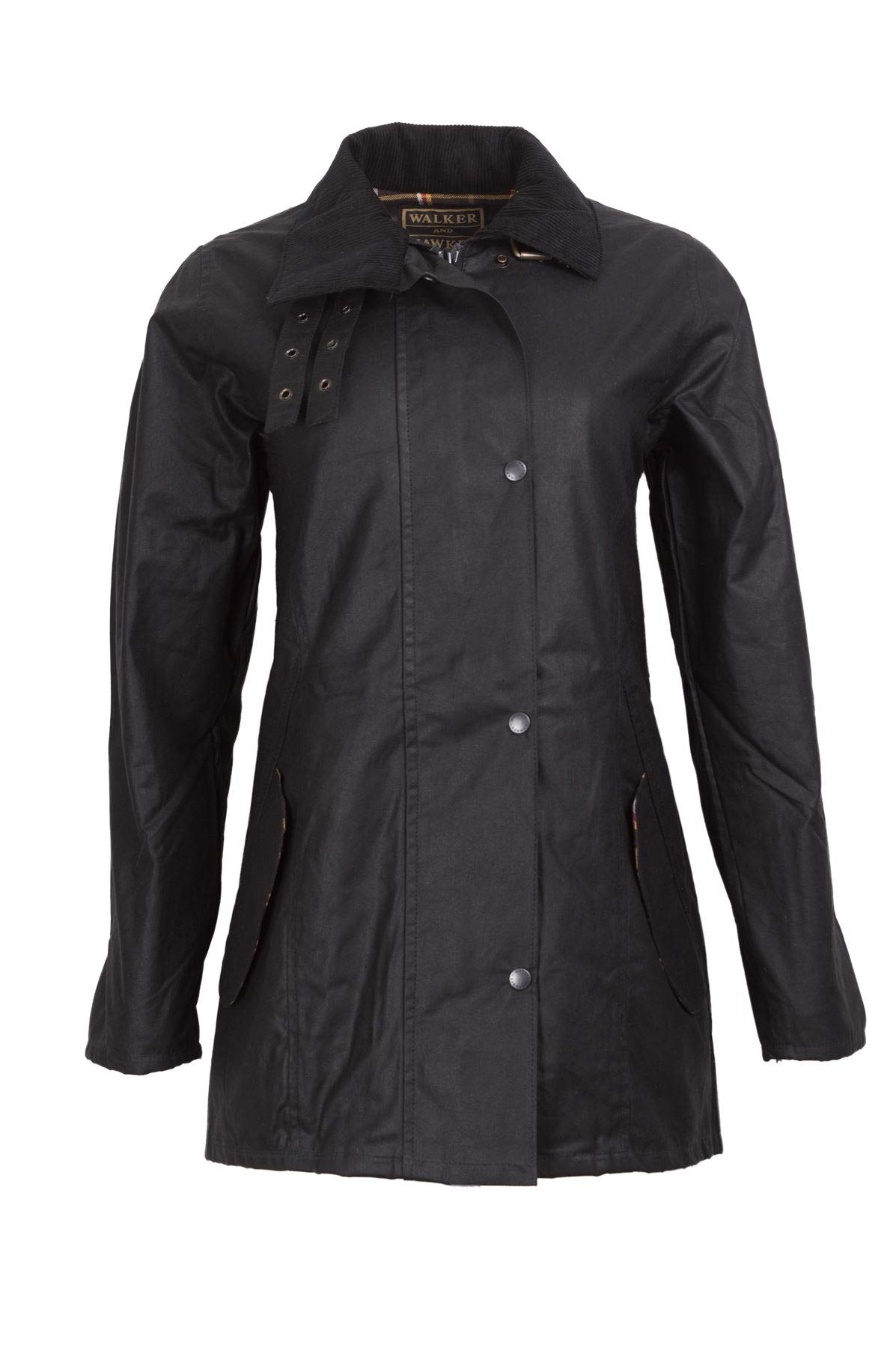 WALKER AND HAWKES - Ladies Wax Sofia Jacket - Black - 12