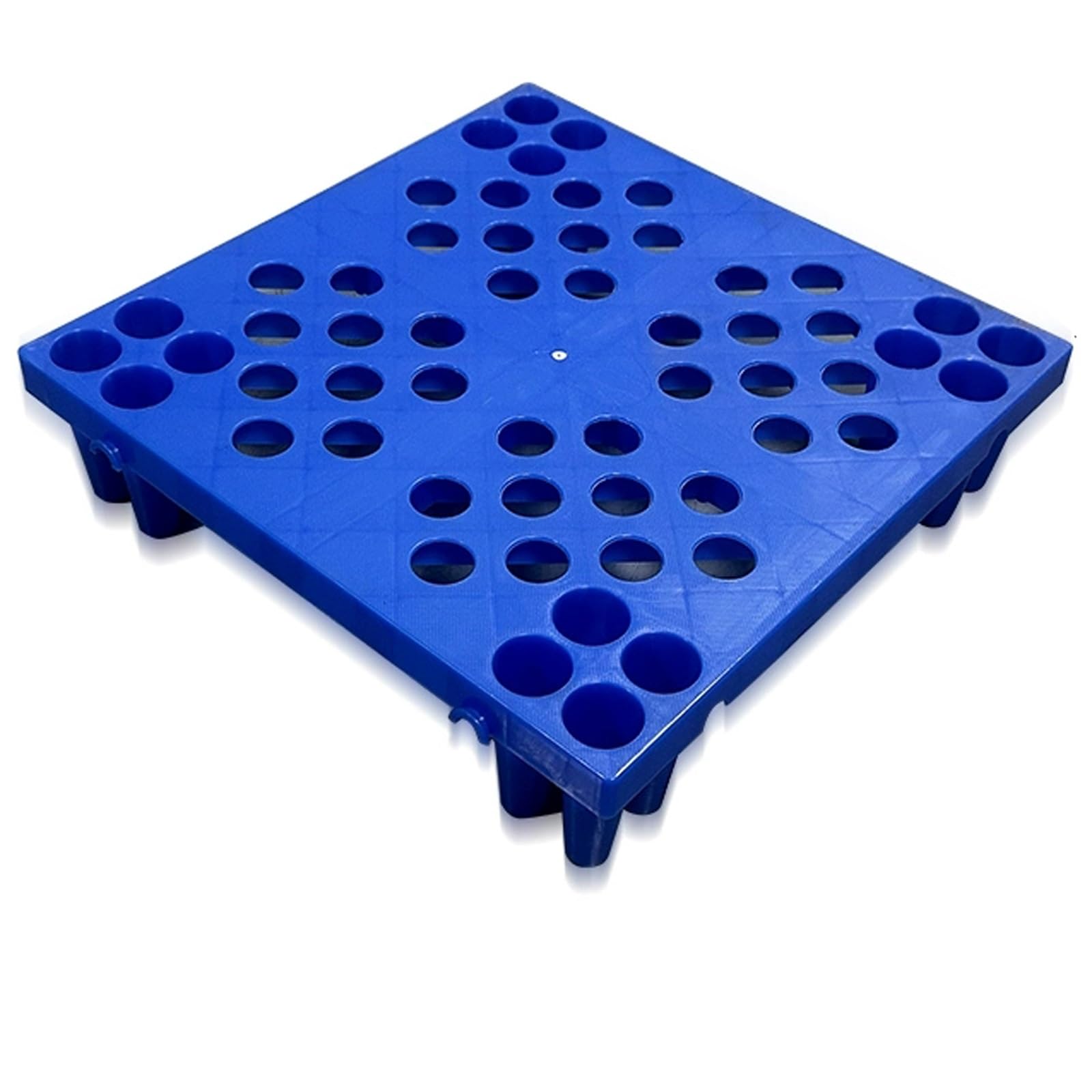 Pallet impilabili in plastica HDPE per cantina, capacità di carico 500 kg, design cavo traspirante, ideale per supermercati e magazzini (blu, 40 x 30 x 10 cm)