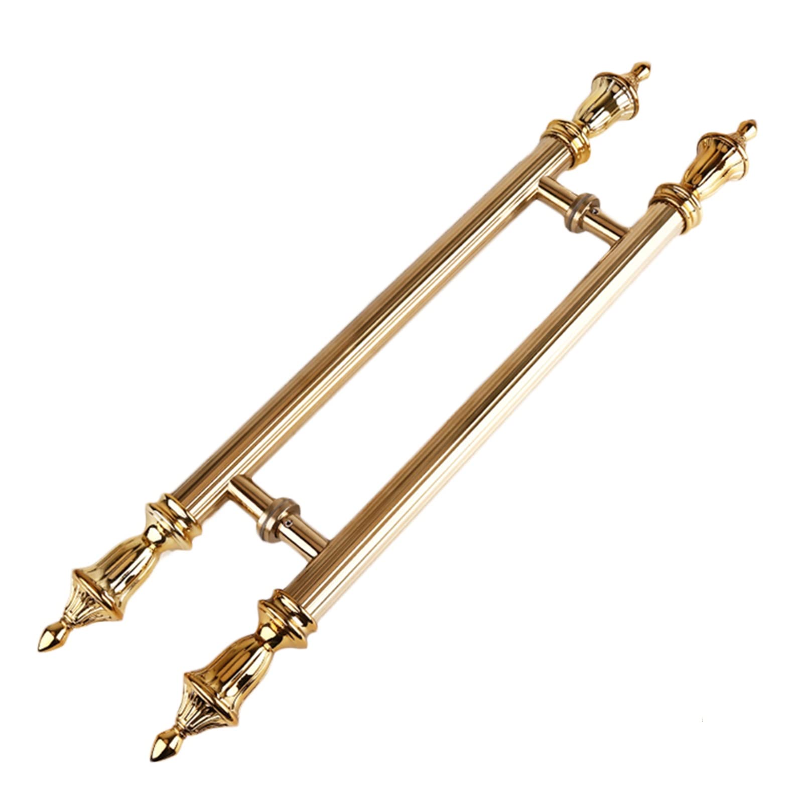 Poignée de porte ronde acier inoxydable pour menuiserie bois 1m