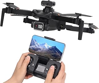 RC Drone, Foldable RC Quadcopter One Click Return Headless Mode Optical Flow Positioning for Racing for Kids Over 14 (3 Battery)