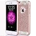 iPhone 6 Plus/6s Plus Case,ARSUE (TM) Luxury Hybrid Beauty Crystal Rhinestone With Gold Sparkle Glitter PC Hard Protective Diamond Case Cover For iPhone 6 Plus/6s Plus [5.5inch] (Rose Gold / Bling)