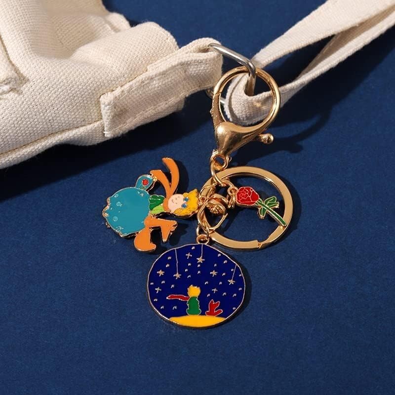 Amazon.co.jp: 星の王子さま キーホルダー キーリング カラビナ チタン