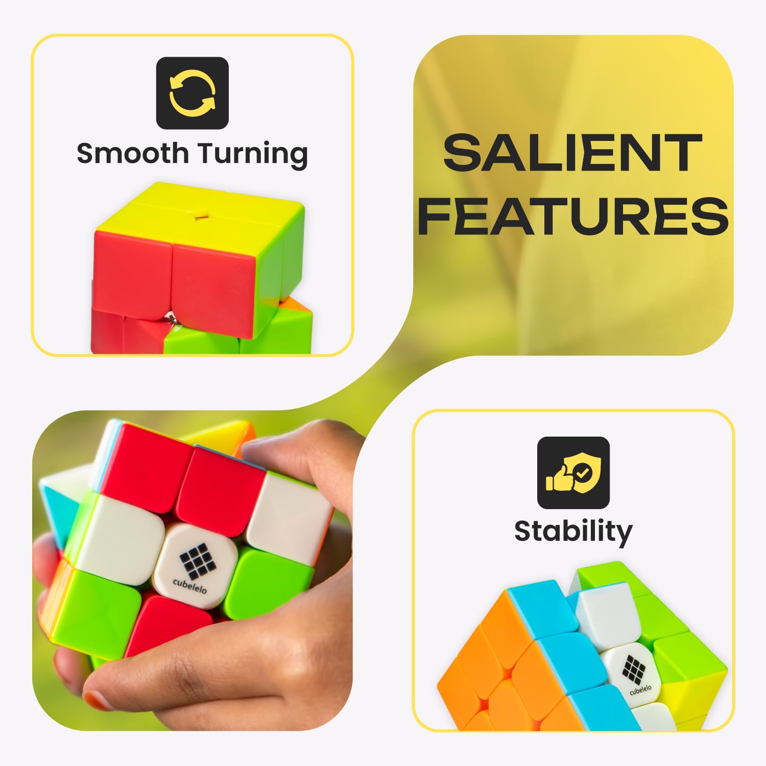 Cubelelo 2x2 & 3x3 Cube Gift Combo - Puzzle Toy -8