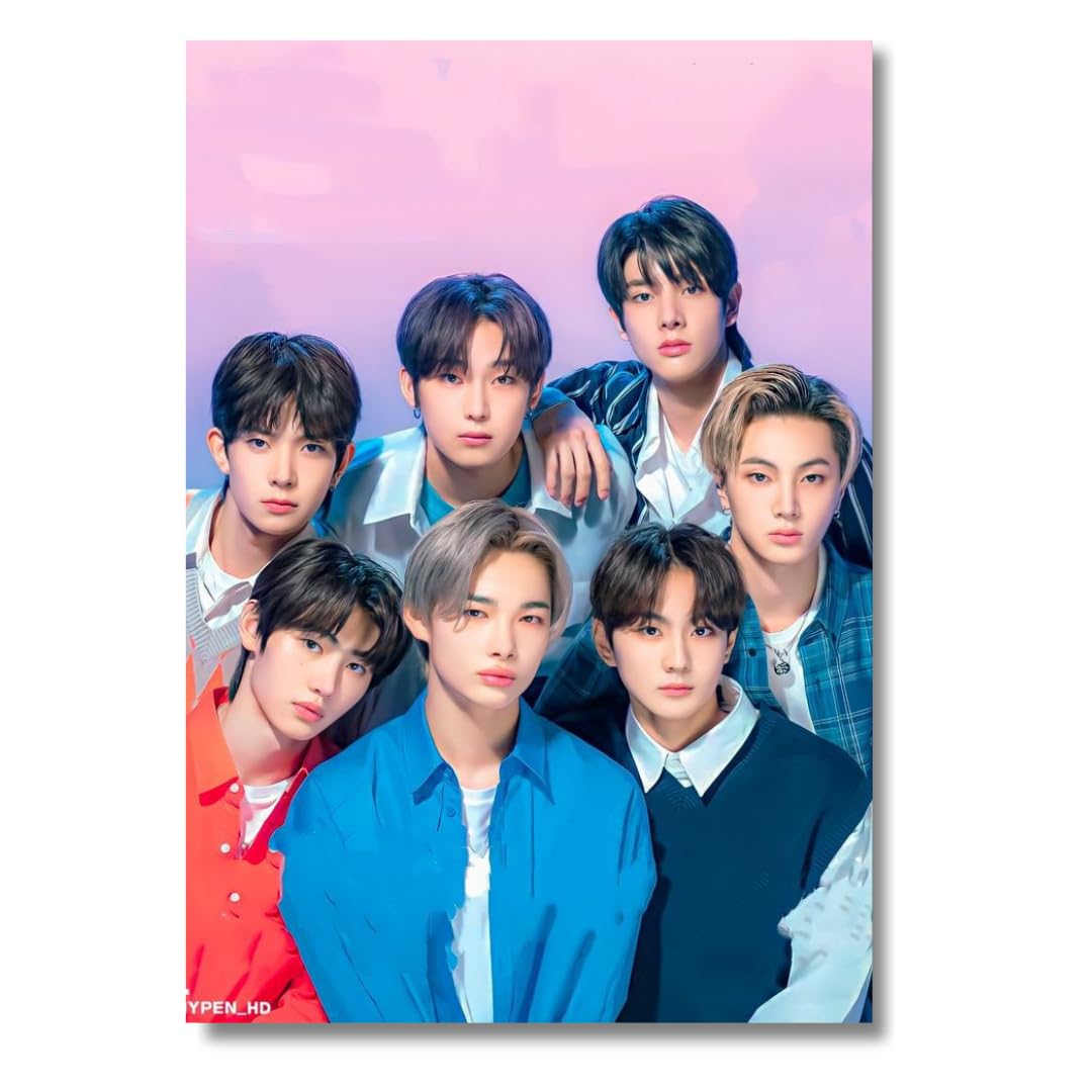 ENHYPEN | K Pop Posters for Wall | Idol Group | 400 GSM | Gloss