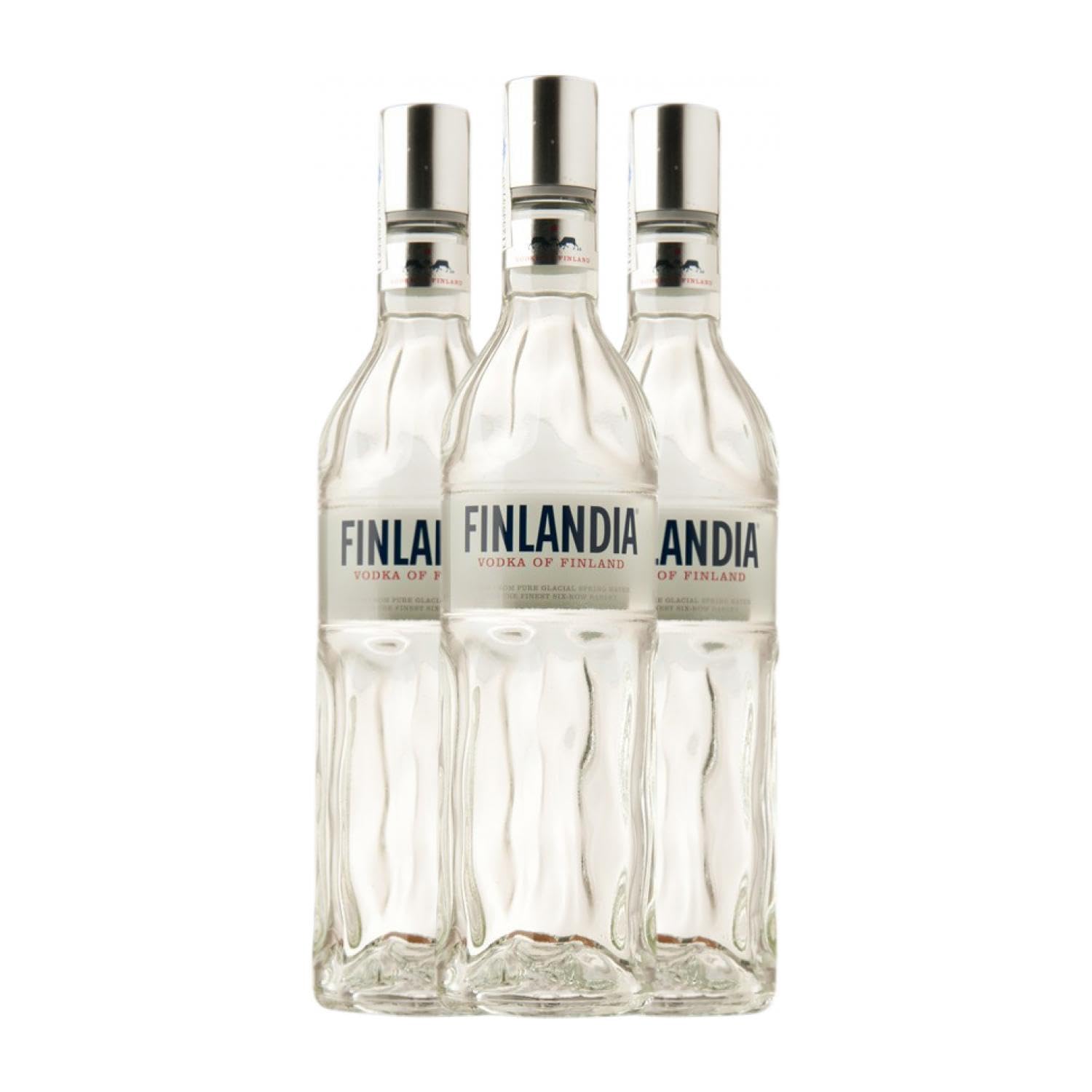 Vodka Finlandia Botella Misil 1 L (Caja de 3 Botella Misil de 1 L)