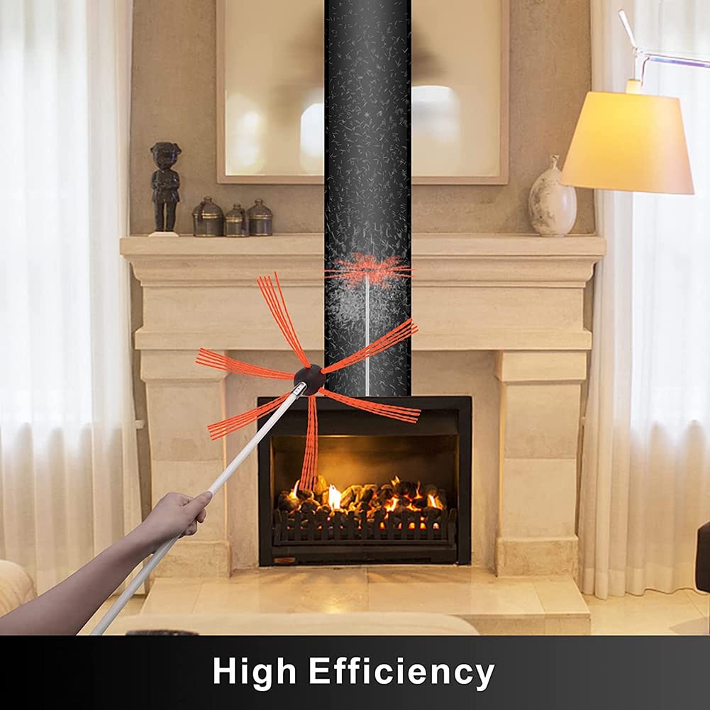 Besttoolifes Reinigungsbürste Stahldraht 60mm - Für Kamin, Ofen & Kesselrohre