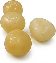 Citrine Quartz Natural Polished Stone - Set of 4 Stones with Healing Properties