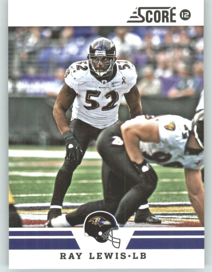 2012 Score Football Card 164 Ray Lewis Baltimore Ravens