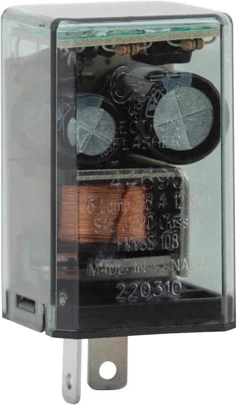 Flasher eletrônico Grote 44690 de 2 pinos para 16 fontes de luz – 1 unidade