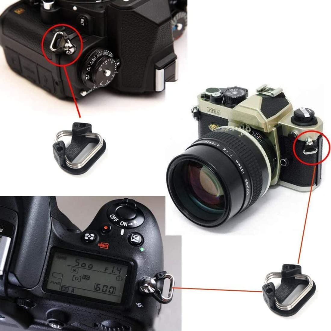 Camstrap Cinghia Fotocamera Tracolla Per Fotocamera Anelli A