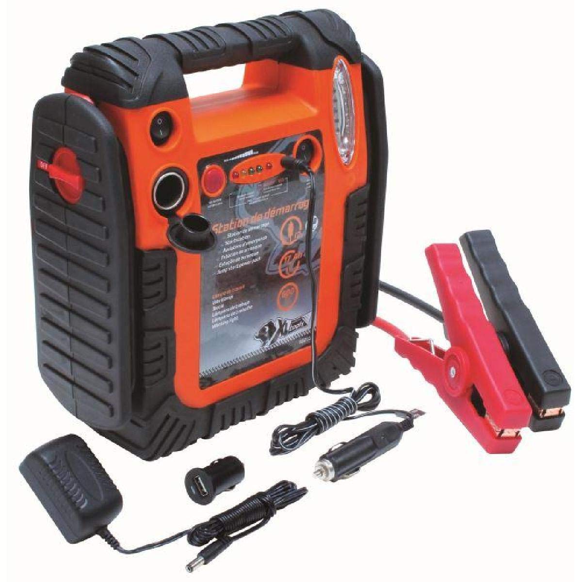 Xlpt 552130 Avviatore d'Emergenza Fino 900A 17Ah e Lampada, 12 V