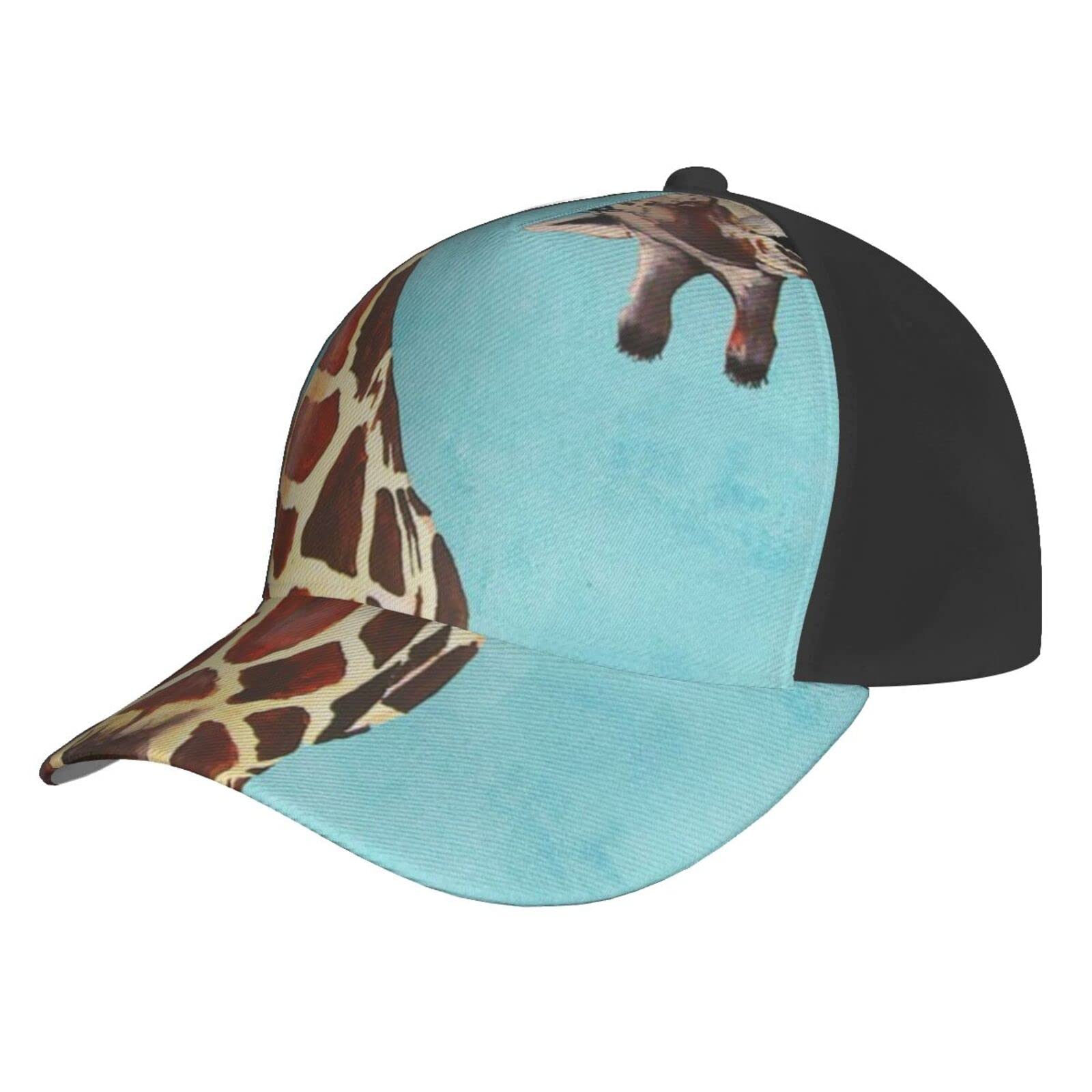 Aseelo Unisex Funny Giraffe Art Baseball Caps Adjustable Trucker Hat Dad Hat Classic Casual Sports Hat For Men Women