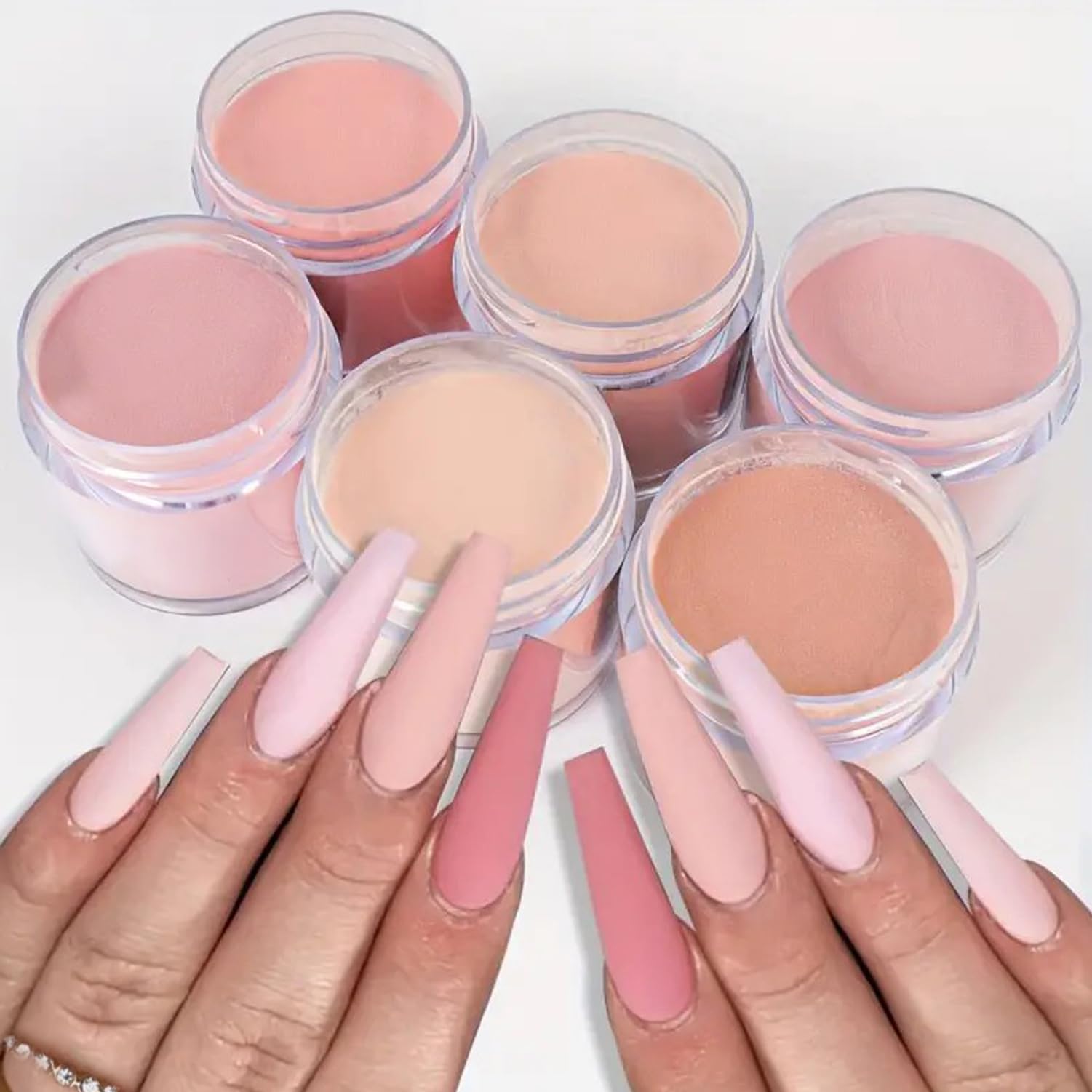 Nail Acrylic Powder Set Nude Color Acrylic Powder for Nails Kit Nude Small