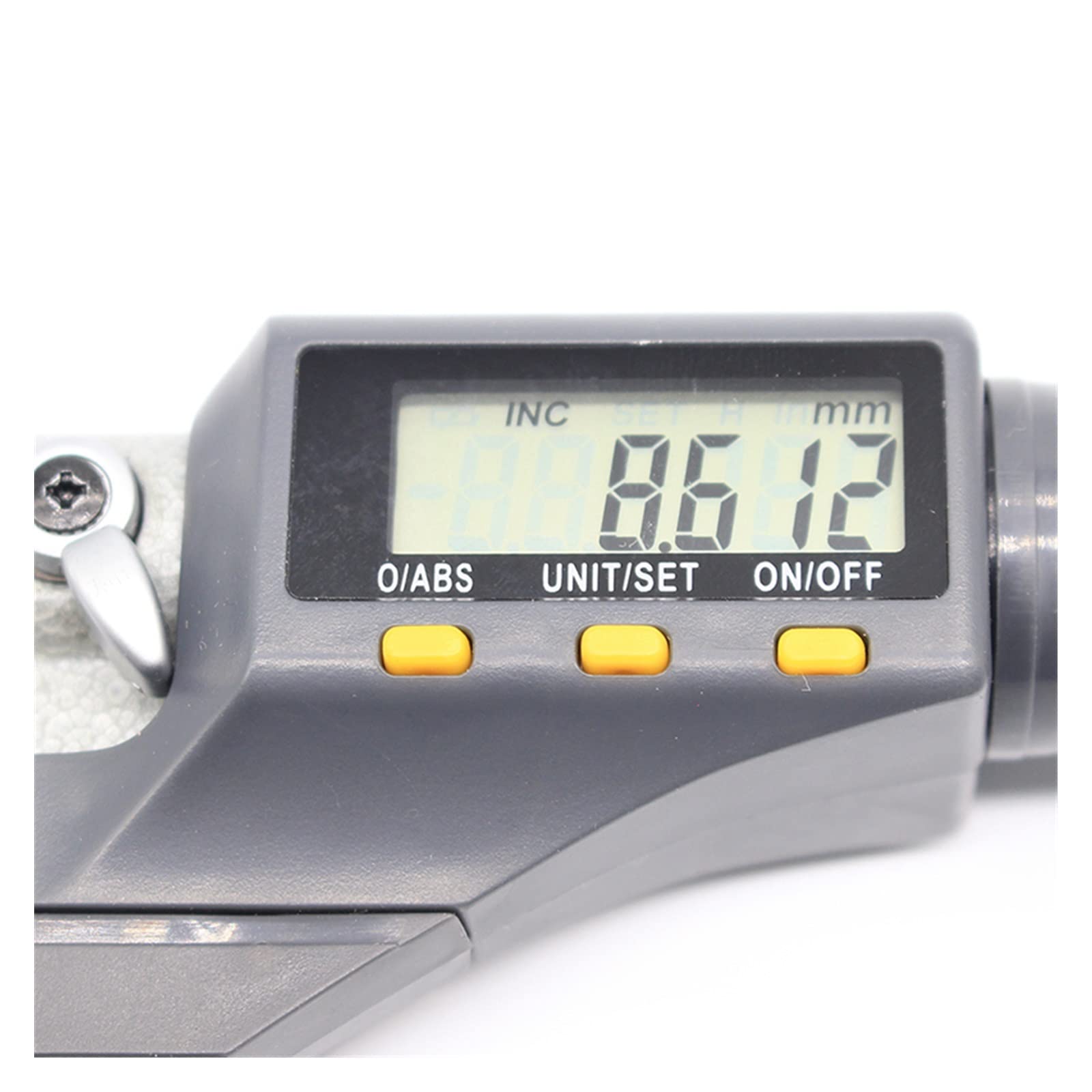 Mikrometr, Wysoka precyzja 0,001 mm akumulator CR1632 Elektroniczny mikrometr o średnicy zewnętrznej 0-25 z LCD cyfrowy zaciskać