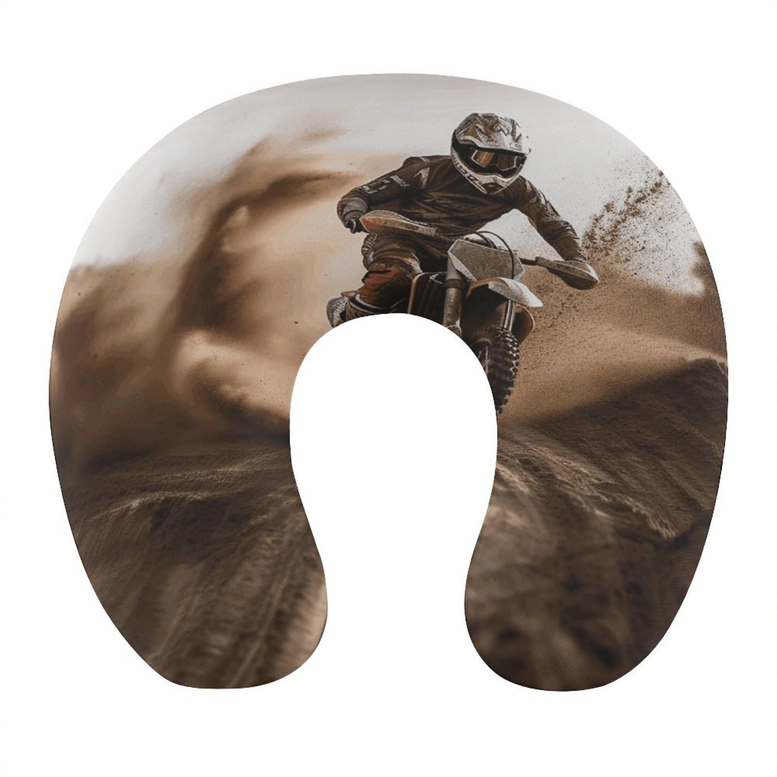 MUSM Motocross Travel Pillow for Sleeping Comfortable Portable U Shaped Pillows for Airplane Car Train Lightweight Memory Foam Neck Pillow for Home Office Travelling