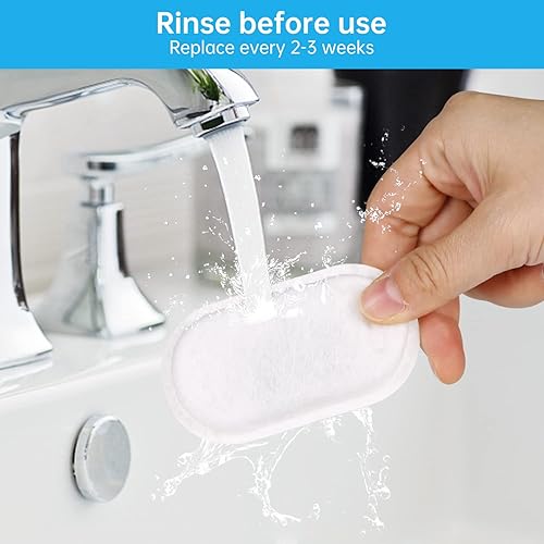 Miniatura 4 de Filtros de fuente de agua para gatos, paquete de 12 filtros de repuesto y esponjas de prefiltro para fuente de acero inoxidable de 3.2L108 onzas y