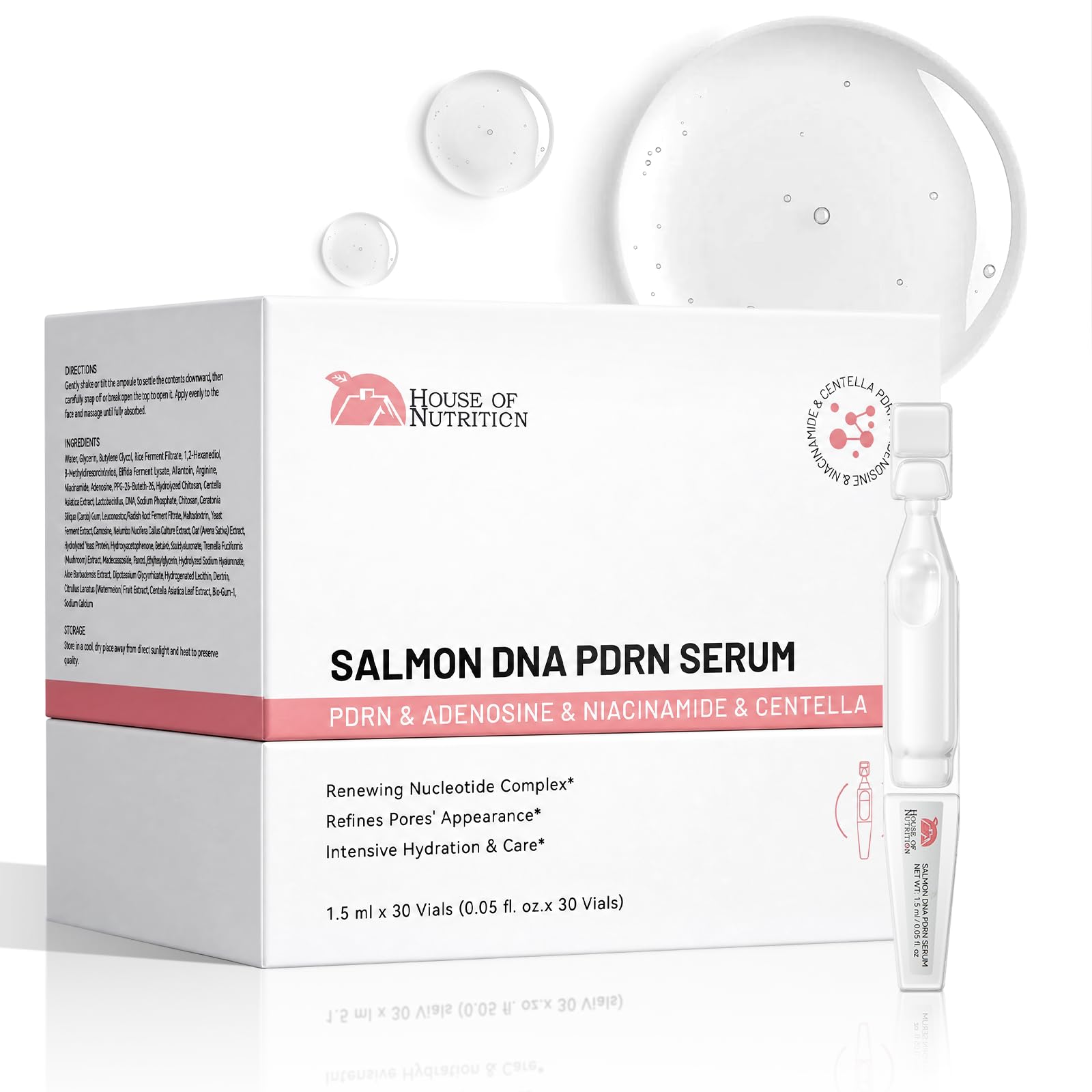 Amazon.com: Salmon DNA Serum, 99% PDRN High-Purity Ampoule, Anti