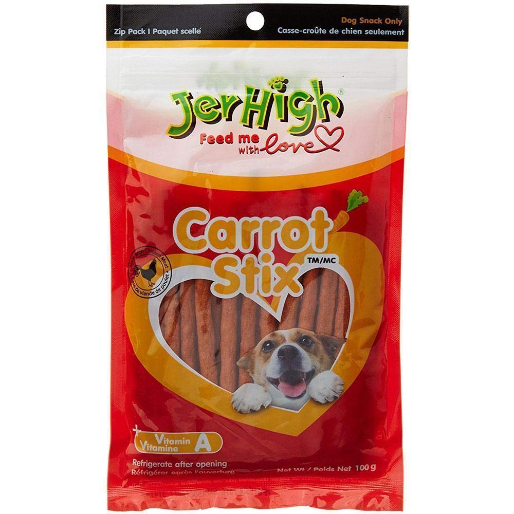 Heads Up For TailsJerHigh Carrot Stix Dog Treats - 100 g