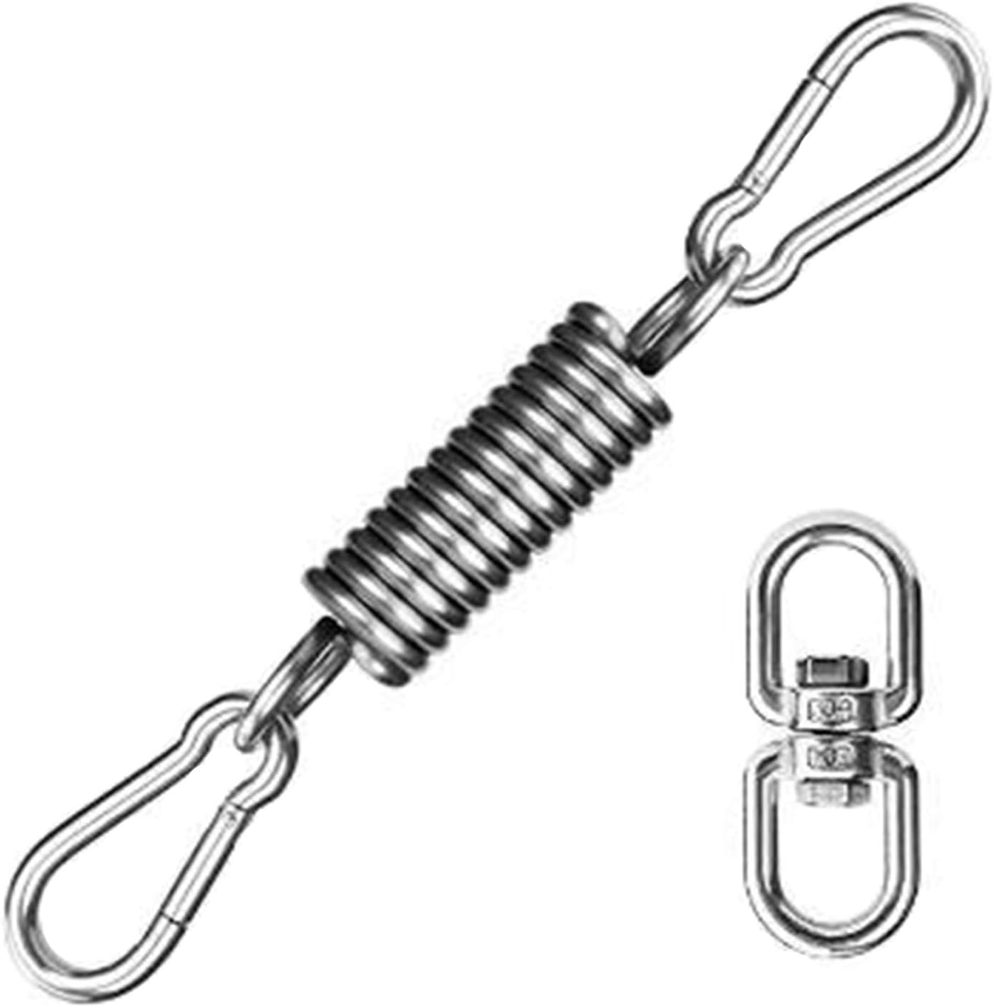 Sfeexun Punching Bag Hanger Set, Stainless Steel Swivel Mount Chain with Carabiners and Spring, 1000lbs Capacity for Heavy Bag, Gym Swing, Trapeze, Hammock (Swivel Hanger with Spring) : Sports & Outdoors