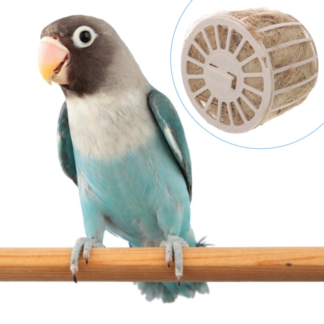 Milisten Juego de 3 Piezas de Material para Nidos de Pájaros de Jute Beige Textura Agradable y Amplia Compatibilidad Adecuado para Anidación de Aves en Jardín