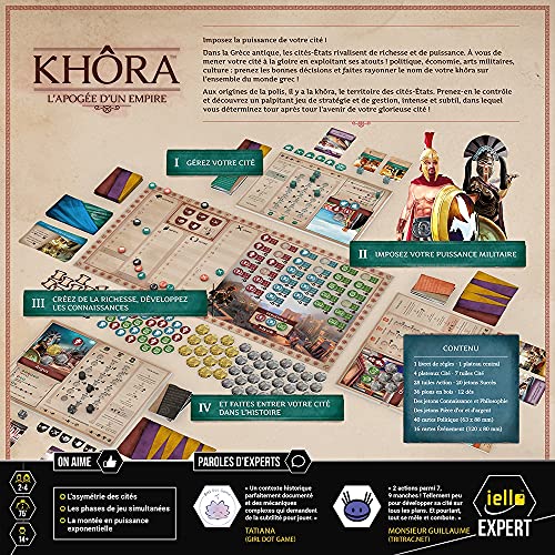IELLO Kohra: The Apogee of an Empire - French, 14+, 2-4 Players, Strategy, Ancient Greece, Nope, Large - Image 3
