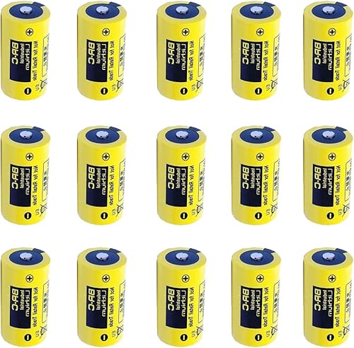 KAKAA - Batería PLC de 15 piezas, funciona con PLC BR-C 3V 5000 mAh, batería de litio de alta capacidad, compatible con A02B-0120-K106, batería no