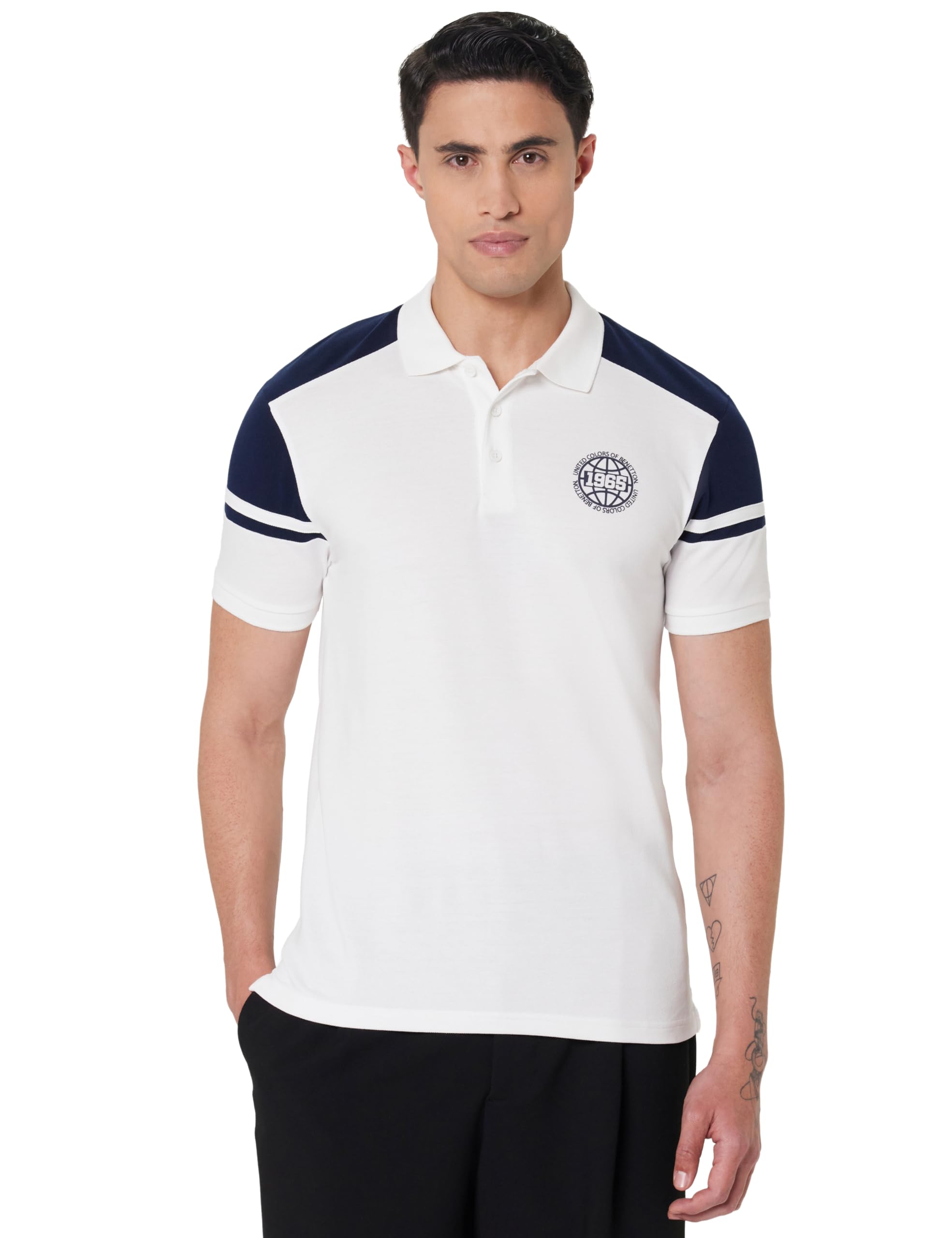 united colors of benetton Men's Regular Fit Polo Shirt-picture-25