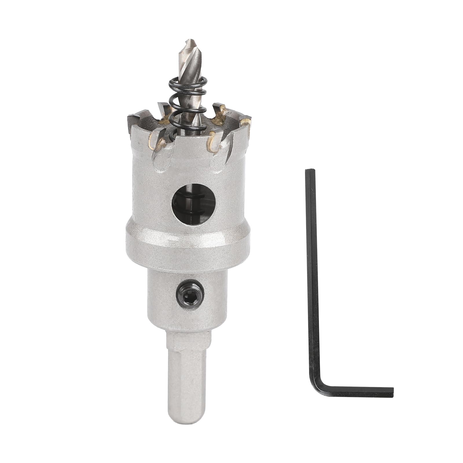 SUQIN Tungsten Carbide Teeth Hole Saw 30mm，TCT Heavy Duty Industrial Grade Hole Cutter For Stainless Steel, Metal, Alloy, Copper,Cast Iron,Wood, Plastics