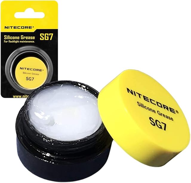 Nitecore SG7 Silicone Grease for All Flashlight Brands, O-Rings, Threads 10 Grams