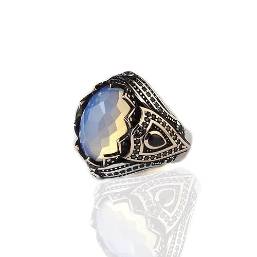 925 Sterling Silver Moonstone Ring, Men Moonstone Ring, Gemstone Men Ring, Handmade Silver Ring gifts for men handmade rings valentines day gifts