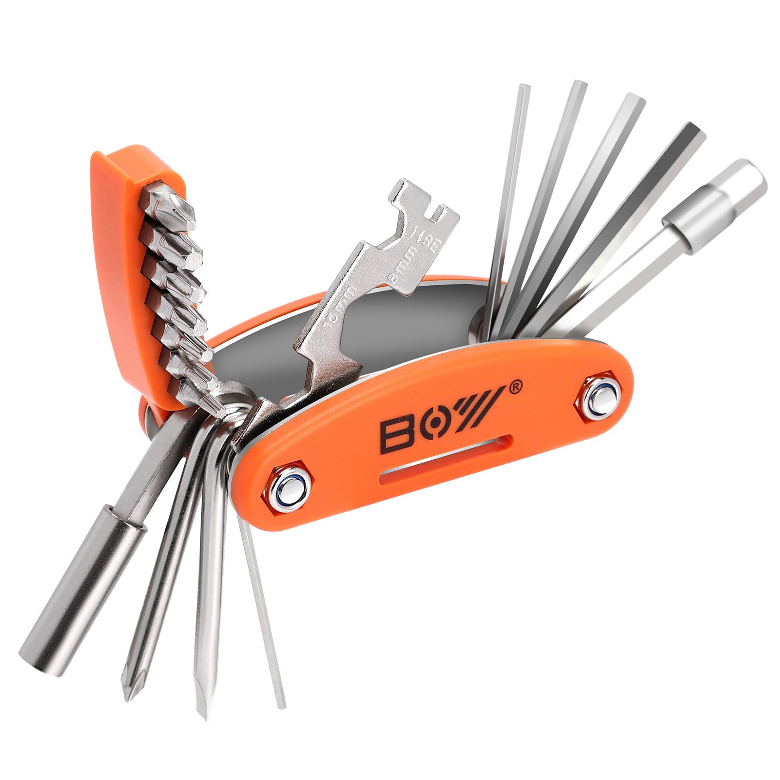 20-Piece Folding Allen Wrench Set, Includes Metric and SAE Sizes, Chamfered Ends, Compact Multi-Tool with Durable Steel Construction & Corrosion-Resistant Coating, Ideal for Home and Professional Use