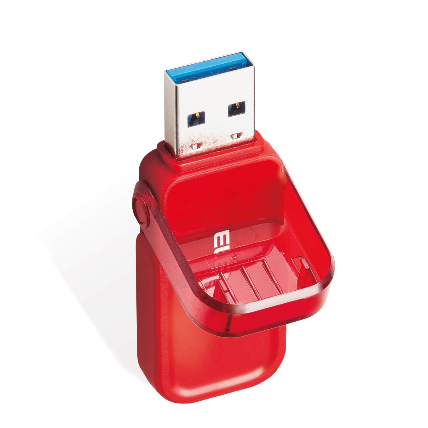 Elecom MF-FCU3064GRD 64GB USB 3.0 3.1 (Gen1) No Loss Cap Red