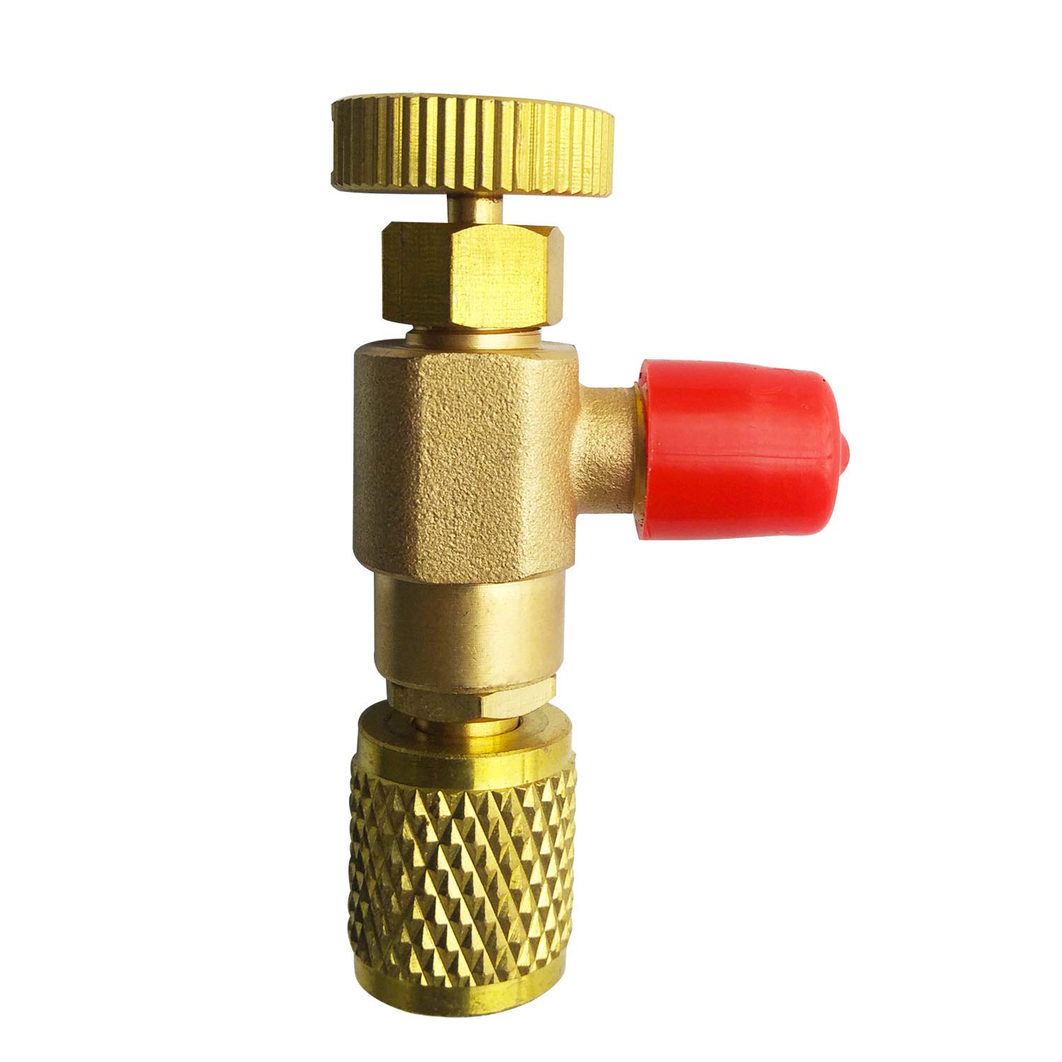 JIANZHENKEJIR410A Refrigerant Charging Valve Opener Fluoride Tools,1/4'' - 5/16'' Copper Flow Control Valves (R410A)