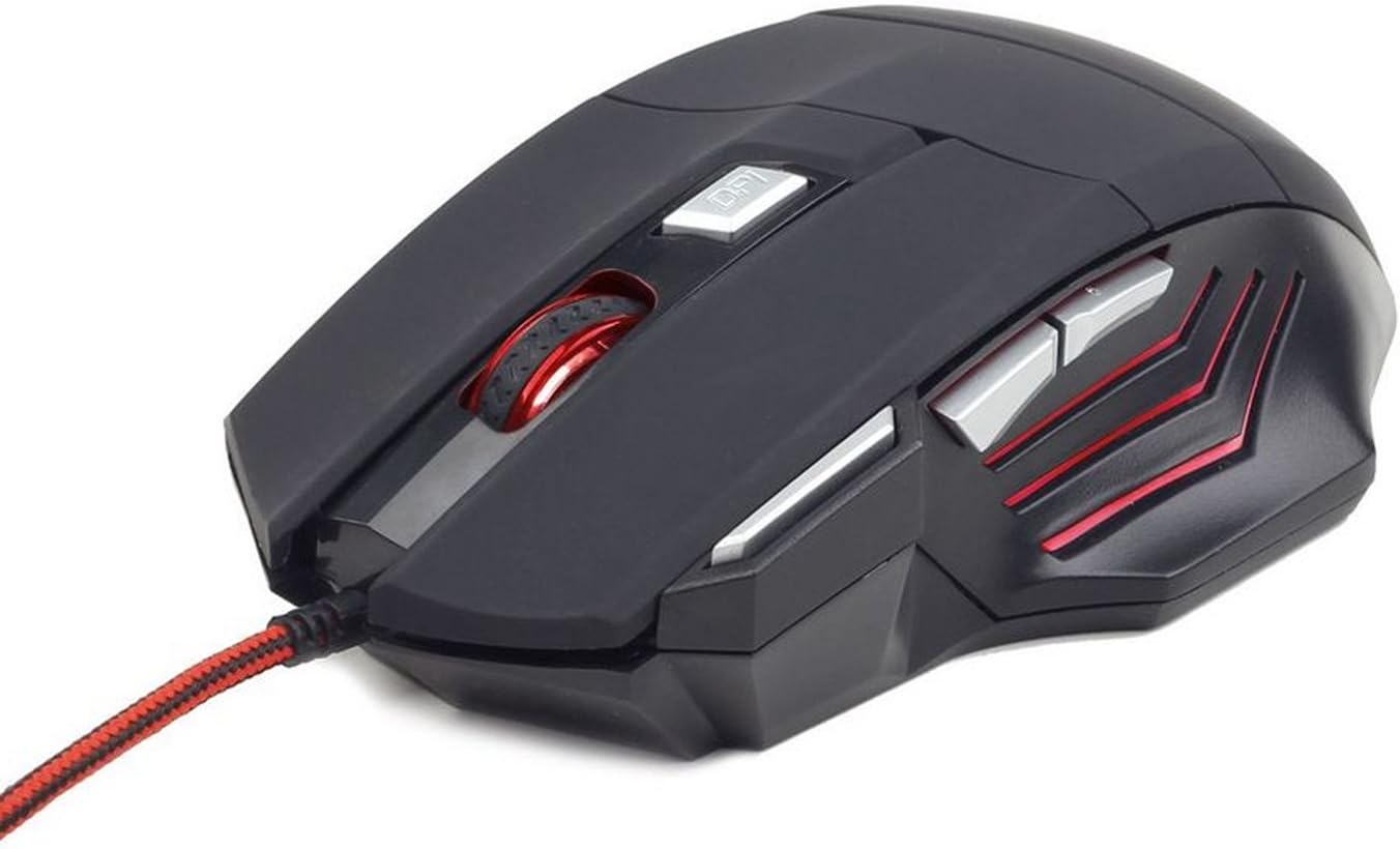 Gembird Gaming Mouse 7 Buttons 1200 BIS3600DPI Bele