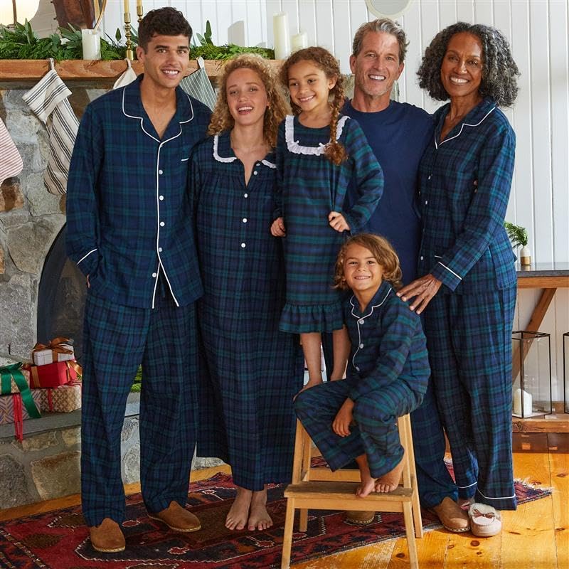 Lanz of Salzburg Sleepwear for Women Classic Long Sleeve Henley Style Soft Flannel Pajama Nightgown - Image 7