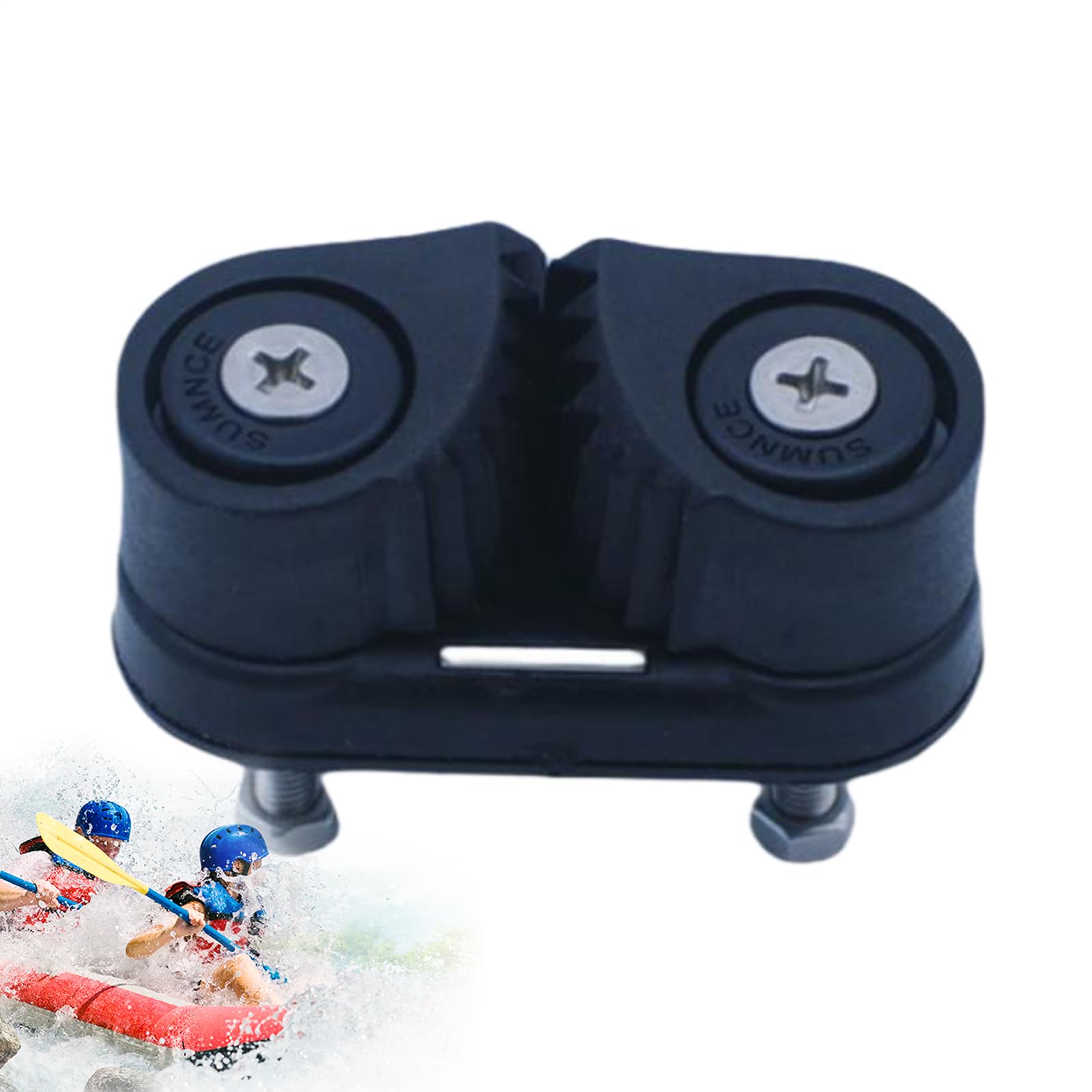 Rope Cam Cleat – Nylon Boat Cam Cleat Lightweight Black, Portable Marine Accessories for Sailing | Pilates Reformer Equipment fprr Small SAILBOT, Rigging Watercraft Tie Down Outdoor Setup Use