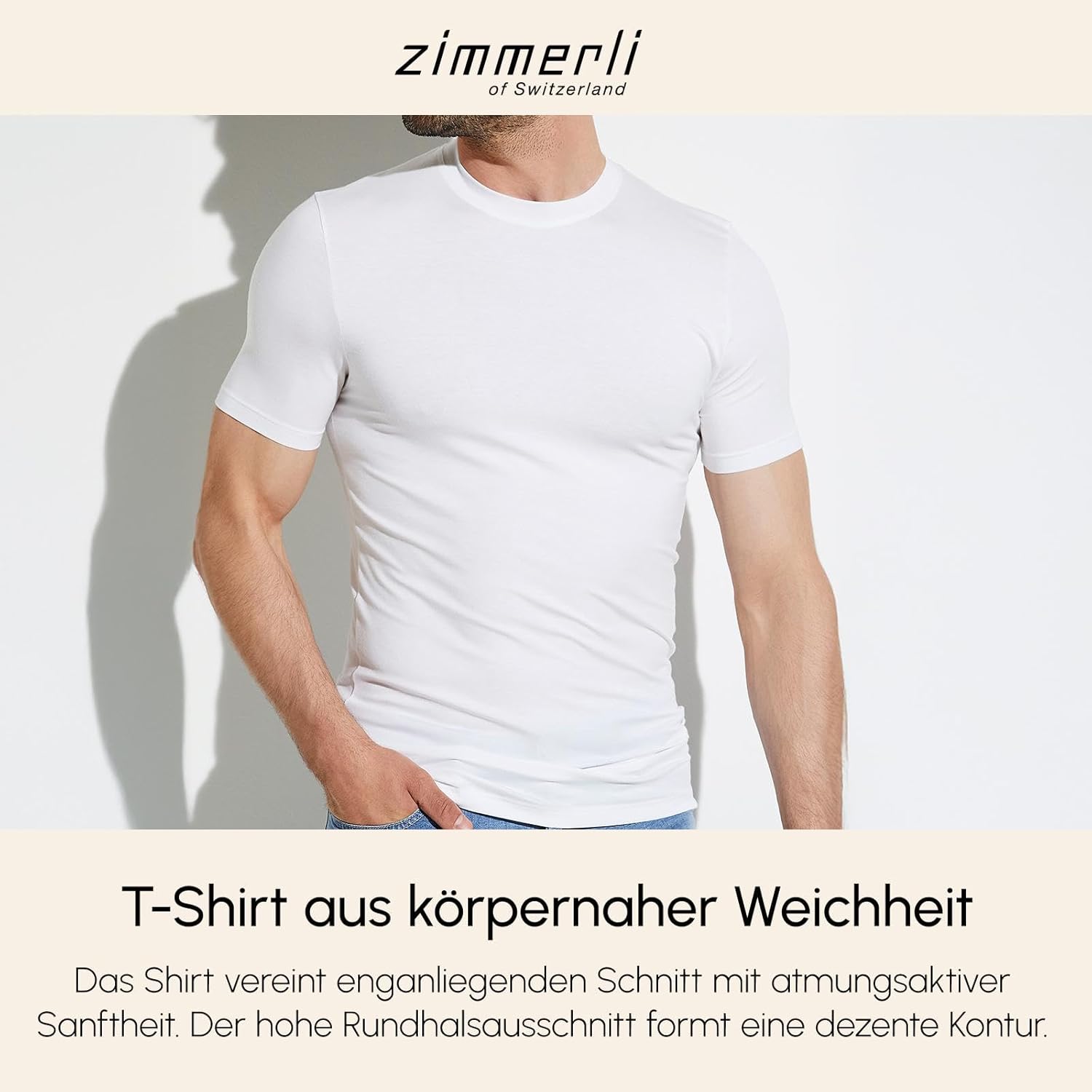 Pureness | T-Shirt Short Sleeve - white - Zimmerli of Switzerland